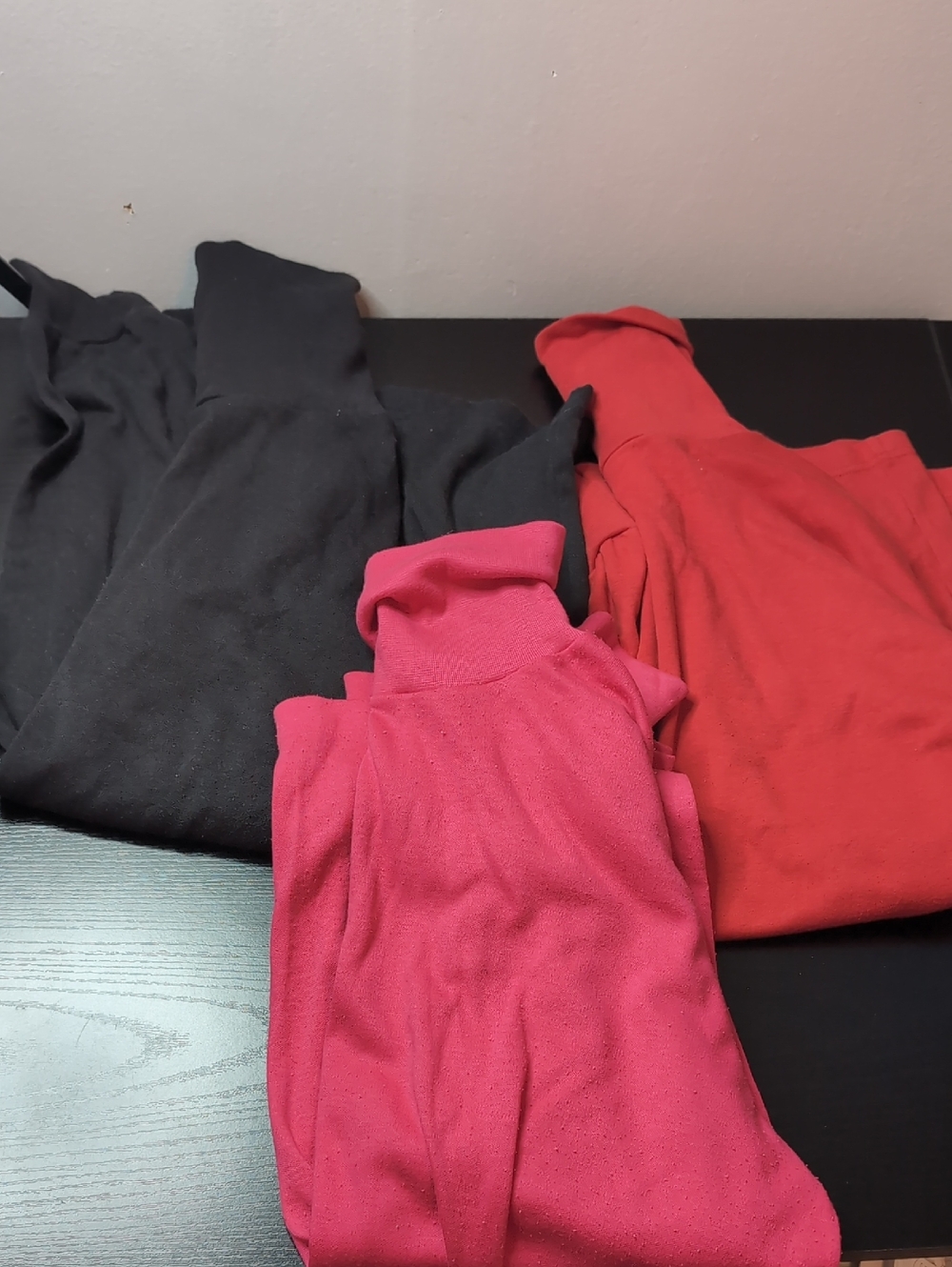 Crystal Kobe Vintage Turtlenecks 22W Bobbie Brooks XL Red, Black, Fuchsia